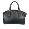 New York Safiano Handbag Leather Black Women Used