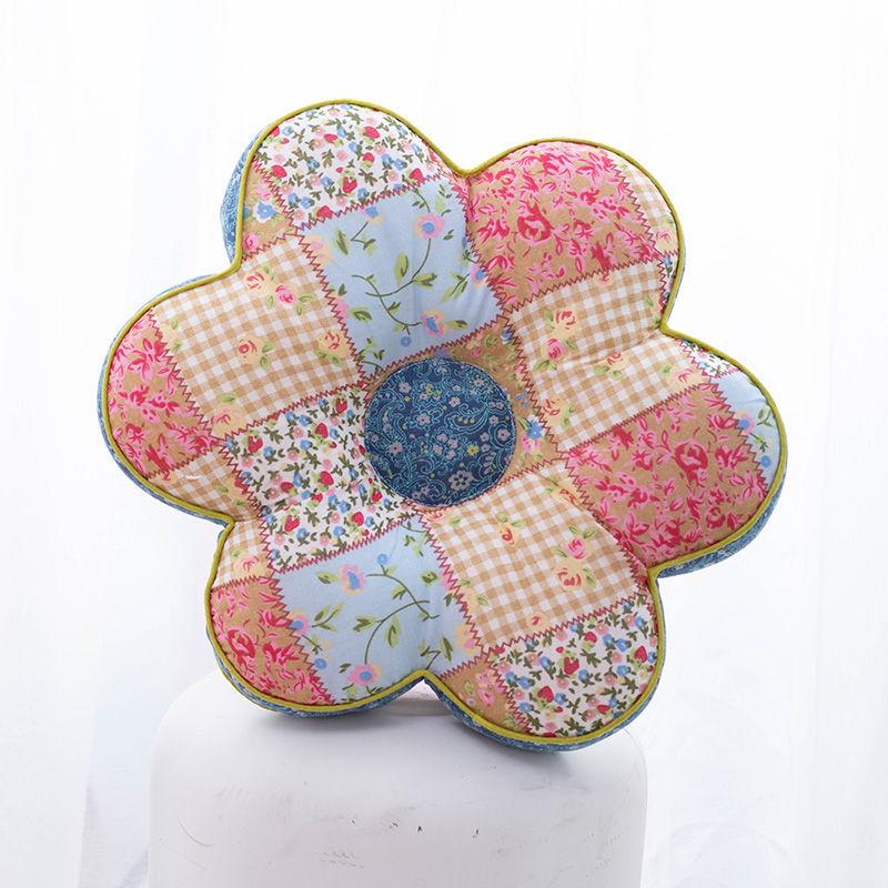 Korejský polštářek s květinami švestky: Celobavlníkový polštářek na zdřímnutí do kanceláře a ložnice