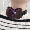 Phalaenopsis Blossom Necklace Simulation Flower Neckchain Women Girls Collarbone Chain Eye Catching Choker Accessory