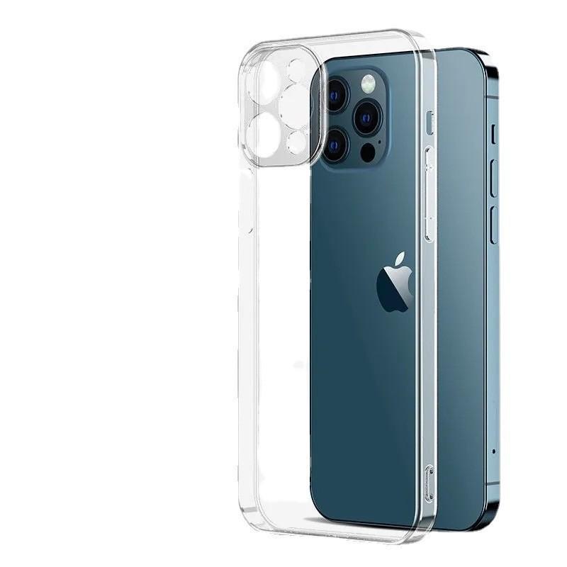 Custodia in Silicone Trasparente con Bordi Morbidi a Copertura Totale per iPhone 14 Pro Max