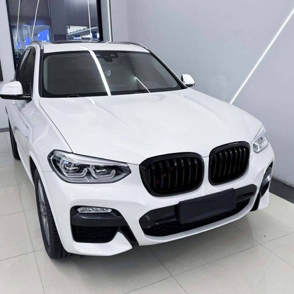 Single Double Line Front Kidney Grille For BMW X3 X4 G01 G02 2018-2021 Bumper Grill Upgrade Exterior Trim Car Styling Accessorys
