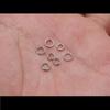 100-200Pcs/Lot Stainless Steel Split Ring Open Jump Rings Connectors For DIY Jewelry Making Findings Connectors Accessories