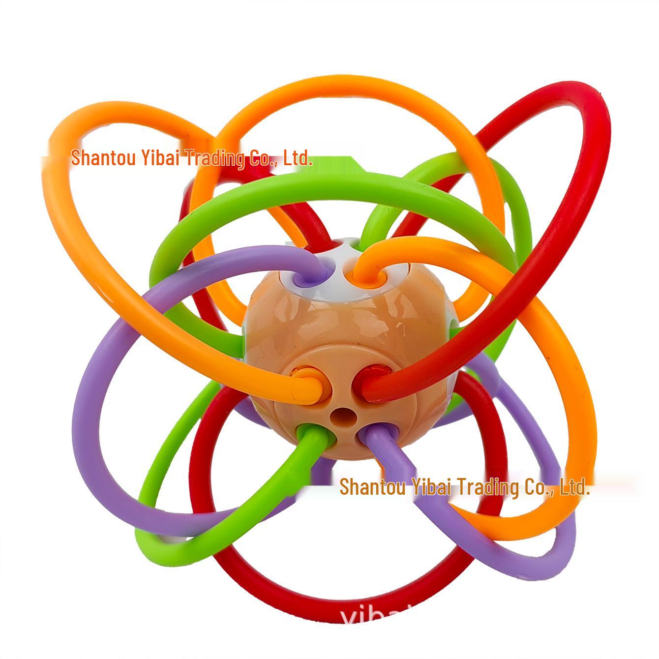 Manhattan Baby Teether: Washable, Hand-Shaking Grasping Ball & Educational Toy