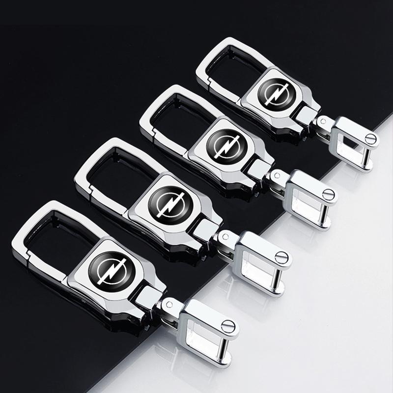 3D Metal Car Badge Key Chain Decorative Keychain Ring For Opel Meriva Corsa Astra Vivaro Signum Insignia Mokka Adam Combo Junior Su0