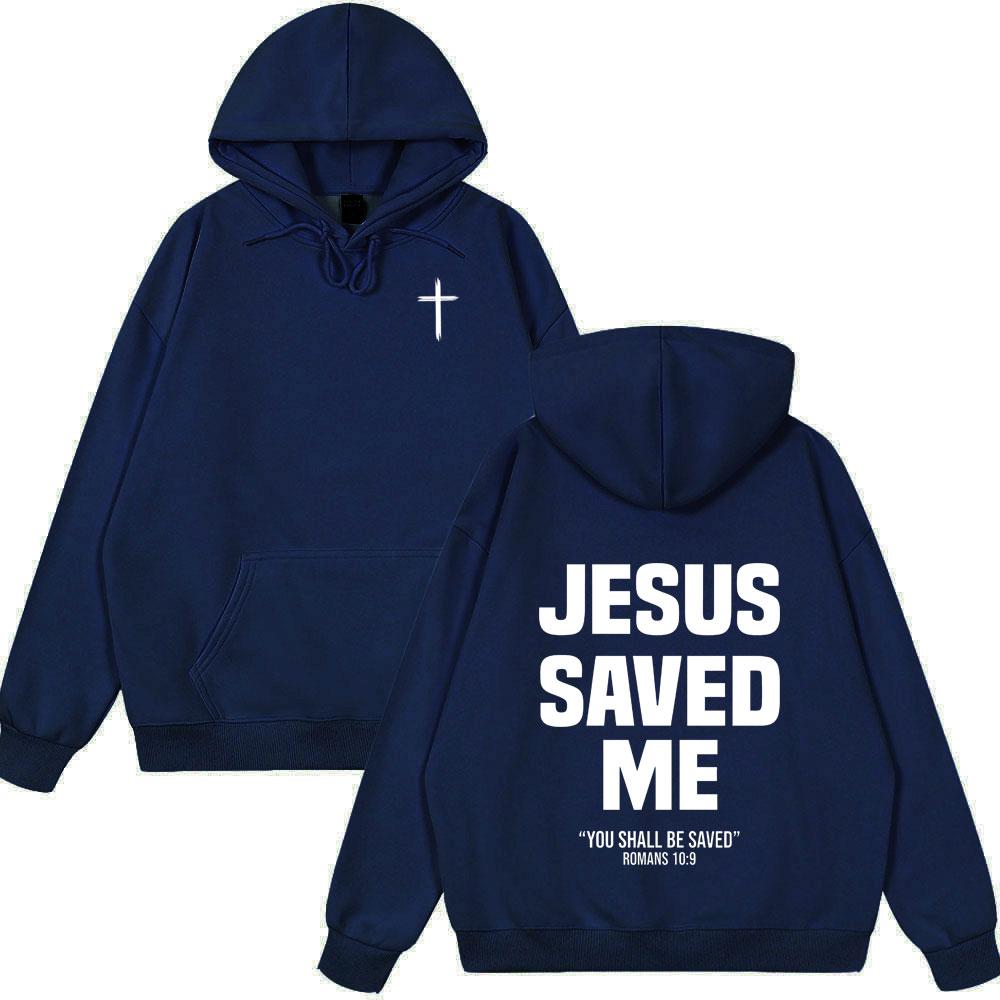Christlicher Jesus hat mich gerettet Bibelvers Hoodies Männer Frauen Kleidung Mode Harajuku Stil Sweatshirts Fleece Lässig Sommerkleidung