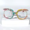 Fashion Cat Eye Reading Glasses with Rhinestone Embellishments - Suitable for Presbyopia From +1.0 To +4.0 Diopters
