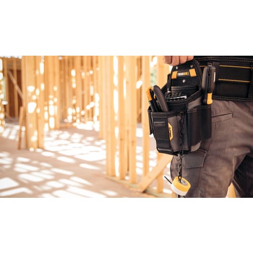 KNICKS TOUGHBUILT TB-CT-34 Small Electrician's Pouch, Polyester, Black