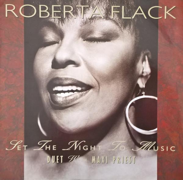 

7inch Record ROBERTA FLACK - Set The Night To Music A7607 Atlantic 1991 UK Soul/Funk Used