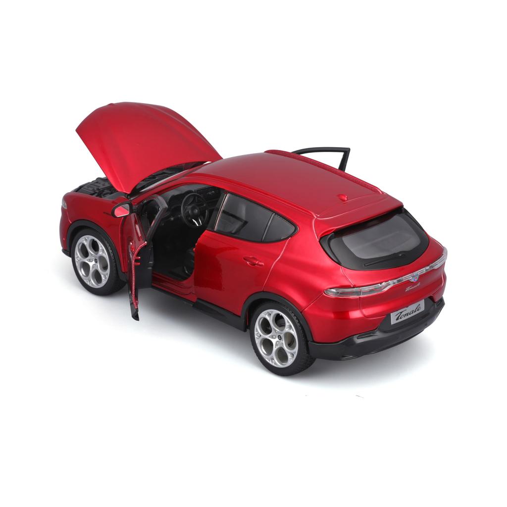 Bburago Alfa Romeo Tonale Červené Mini Auto Odlévané Auto Kompletní Produkt Alfa Romeo Tonale RD 1/24 124 18-21109