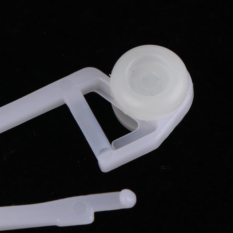 50Pcs Curtain Hanging Ring Track Hooks Universal Bed Window Shades Roller Hangers Blind Sliding Curtain Hooks Accessories