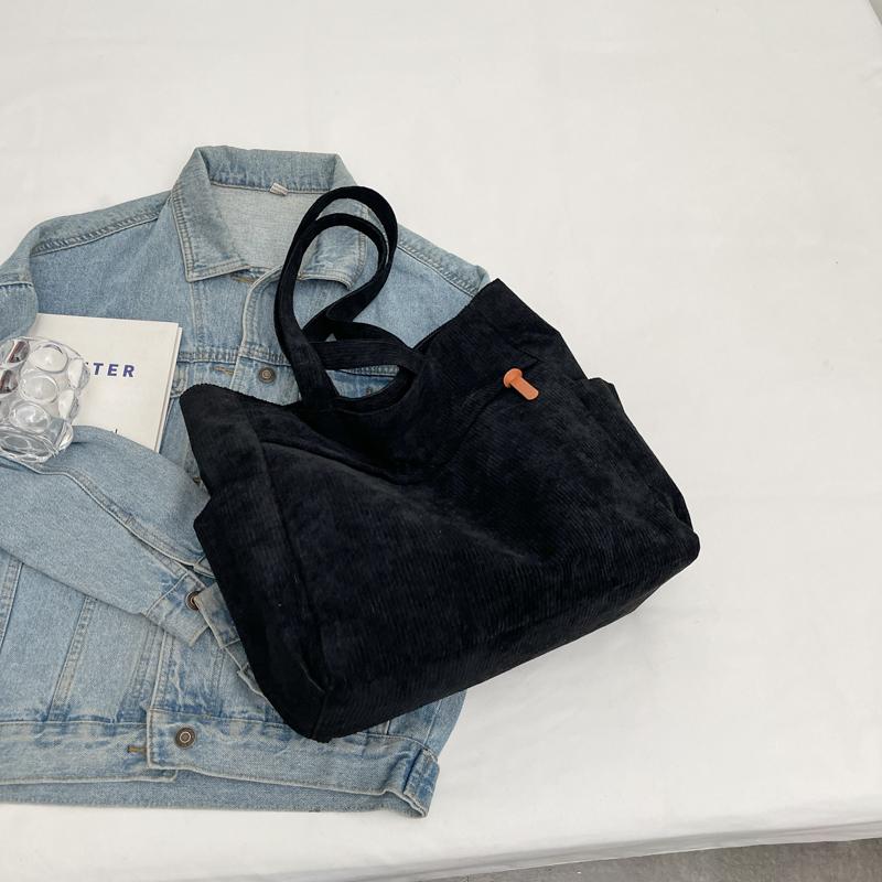 

Чистый цвет Большая вместительная сумка-тоут Модная женская сумка на одно плечо Может вмещать iPad (30cm<Max Length<50cm)