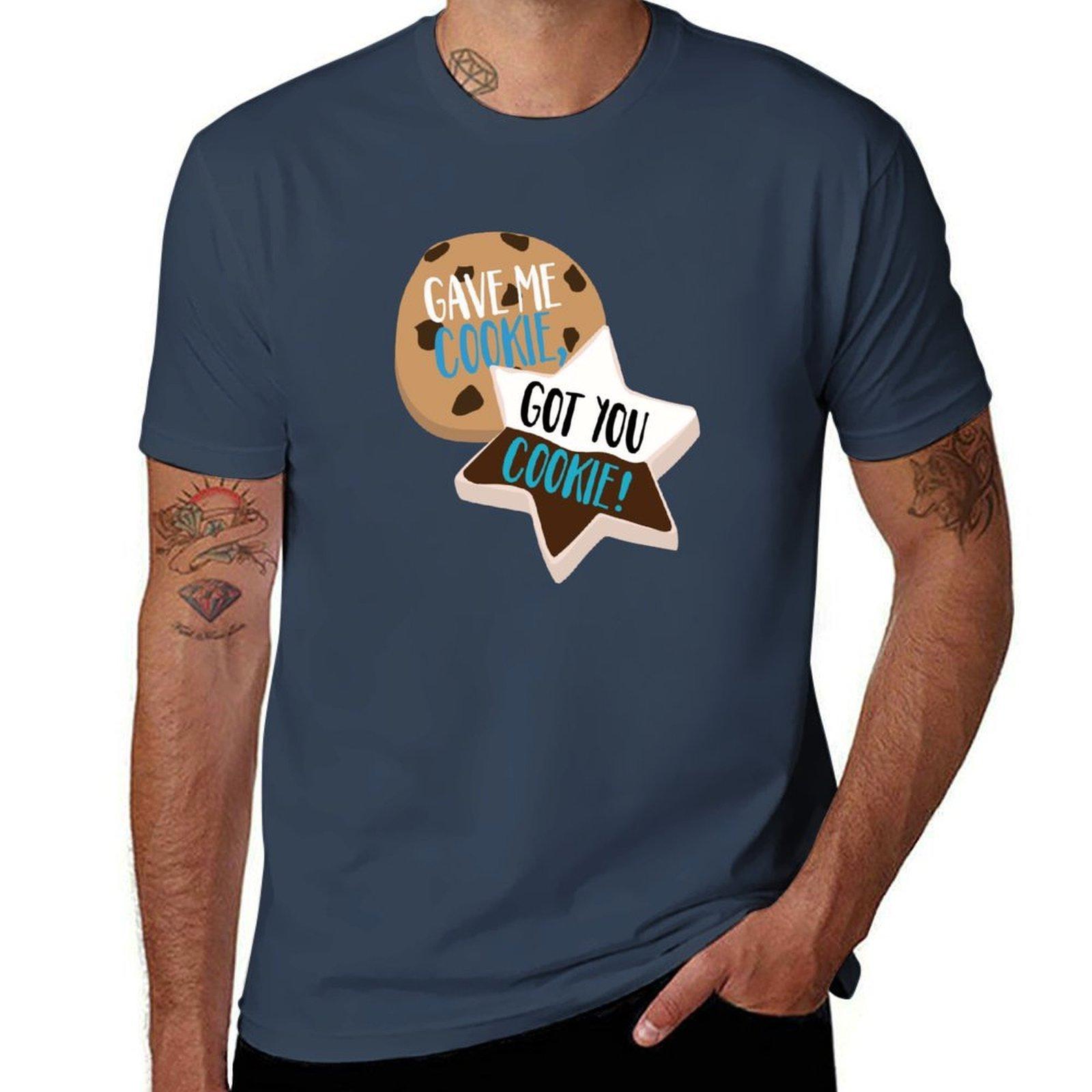 Дал мне печенье, получил тебя печенье Новая девушка Ник и Шмидт Футболка мужская футболка хлопок 100% футболка персонализированная Футболка S