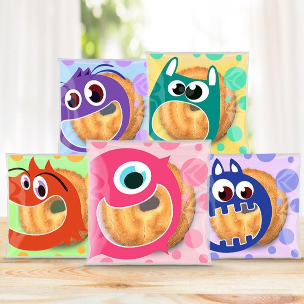 

100 шт. Самоклеючі пакети для цукерок та подарунків, пластикові, для печива, для випічки, пакувальні пакети, пакувальні матеріали 10x10cm