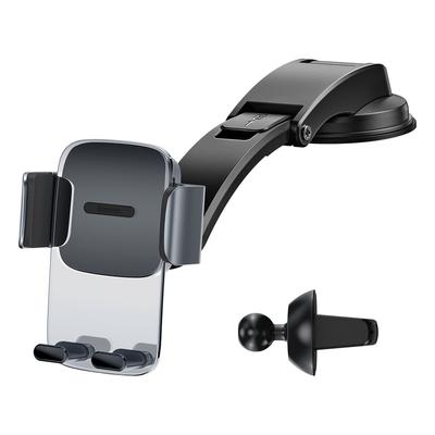 2-in-1 Car Phone Holder for the Cockpit and Air Vent, Black
