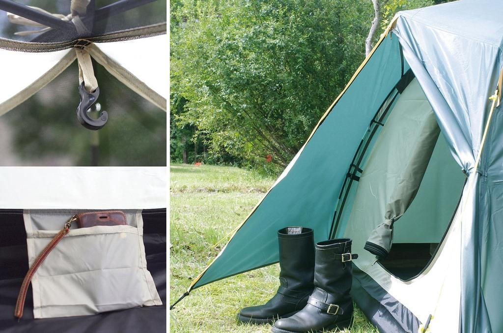BUNDOK Touring Tent BDK-18, Dome-Shaped, Compact Storage with Storage Case, for 1-2 People