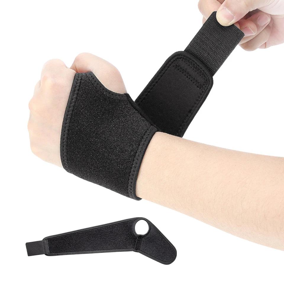 1Pcs Gym Wrist Band Sports Wristband Adjustable Wrist Brace Wrist Support Splint Fractures Carpal Tunnel Wristbands For Fitness