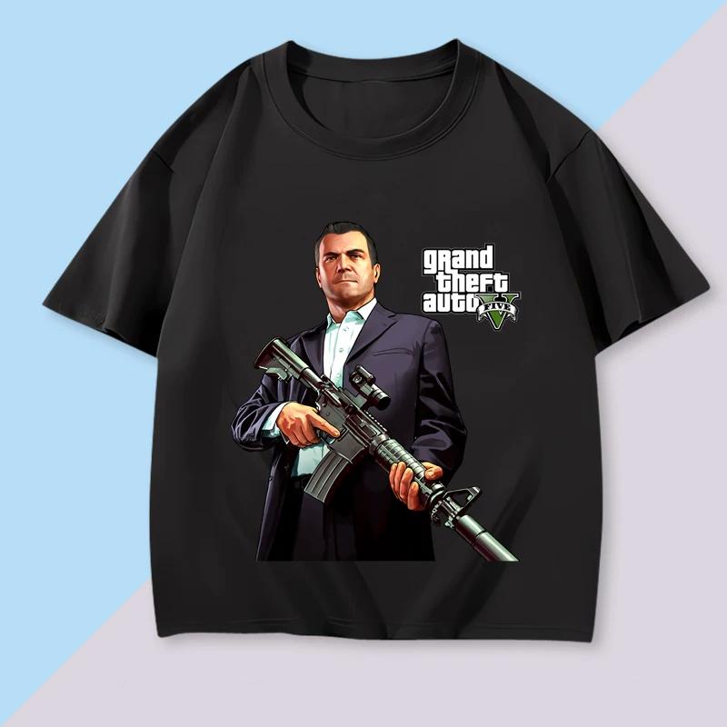 Grand Theft Auto 6 S-3XL Tee Adult Cartoon T-Shirt Women Men Cotton Style Fashion Trend for Game Fans 2026