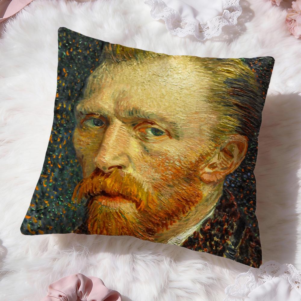 Paintings VVincent van GoghS Cushion Cover Premium Comfort Reversible Pillow Cove -Two in One Design for Any Room & Car Interior