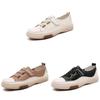 Korean Style Womens Casual Shoes With Leather Patchwork And Velcro For Summer And Spring Wear