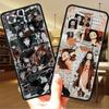 Luxury Black Phone Case For Xiaomi Redmi Note 11 10 9 8 7 Pro 9S 9A 9C 10s 8T K40 10C 10S Funda Cover Kimetsu Yaiba Demon Slayer