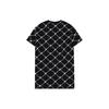 FILA All Over Plaid Oversized Sporty Minimalist Round Neck Short Sleeve Dress Women Dresses Black T11W226308C-BK