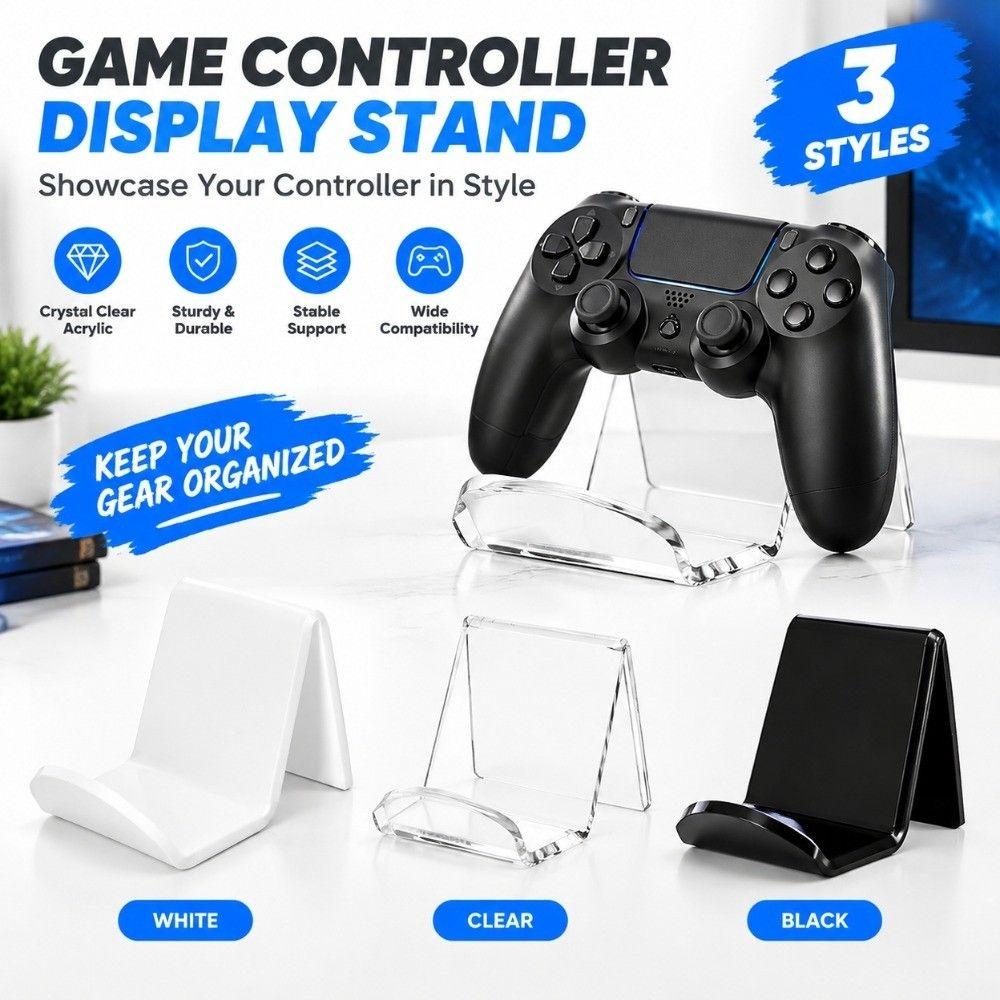 1pcs Self-Adhesive Game Controller Holder Universal Headset Hanger for Gamepad Display