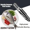 Macchina Rimuovi Lische Pesce 220V Impermeabile Stripper Rimuovi Pulitore Pesce Strumento Squamatore Elettrico Raschietto Pulitore Pesce