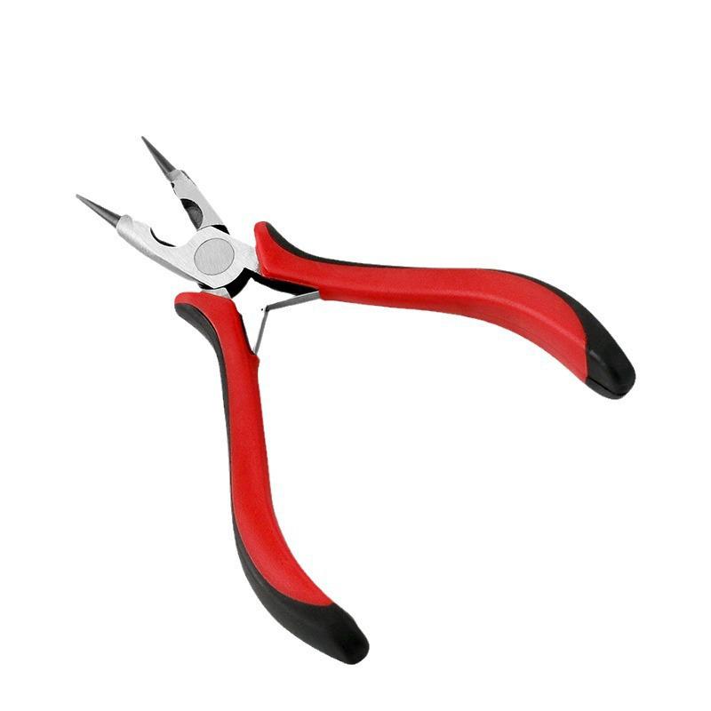 Round Nose Pliers for DIY Jewelry Making - Black/Red Handle