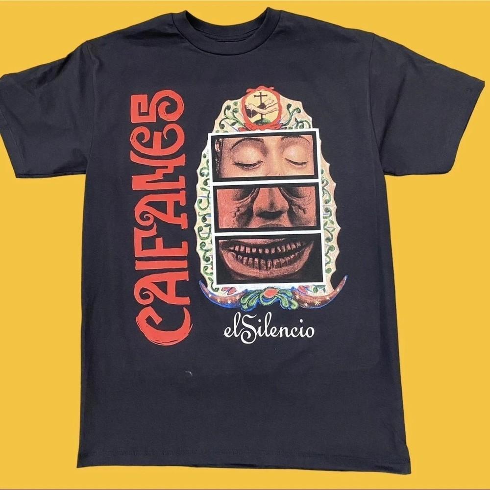 Caifanes El Silencio Basic Black Short sleeve Unisex Shirt Reprint S5XL WA4805 Unisex T-Shirt XL