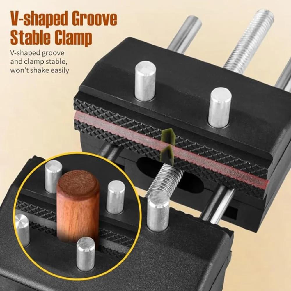 Multi-functional Woodworking Bench Vice with Quick Adjustment for Clamping Grinding Drilling Work