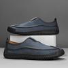 Handmade Genuine Leather Men's Casual Shoes Comfortable Moccasins Men Business Flats Shoes Driving Shoes