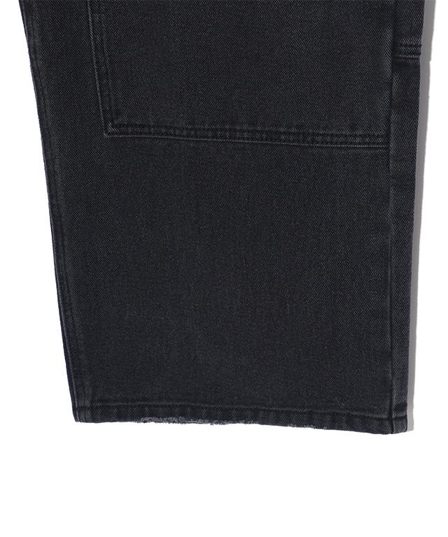RAYFIKERS Double Knee Carpenter Denim Pants Mq5Du528_Black