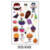 Waterproof Halloween Cartoon Tattoo Stickers for Kids - Pumpkin Magician Theme