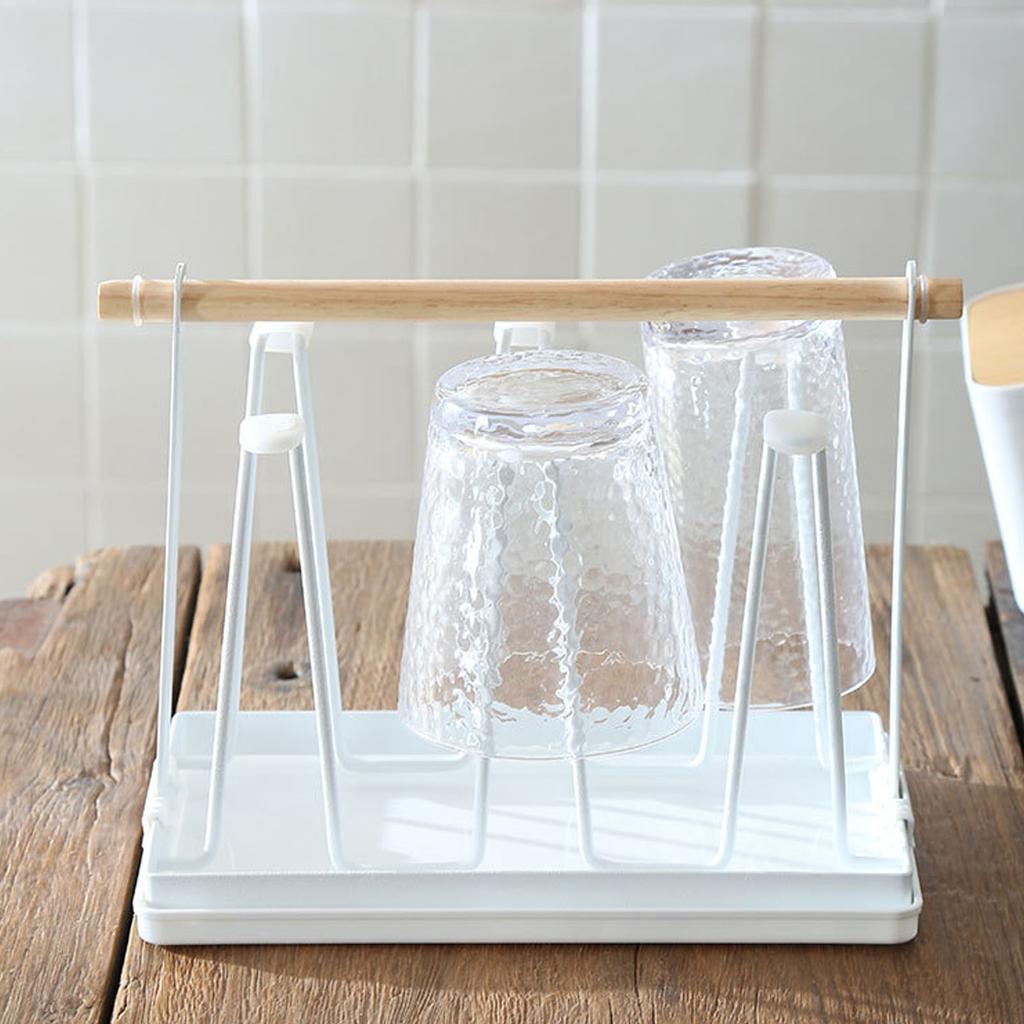 Kitchen Drain Cup Holder Portable Multifunctional Water Bottle Drying Drainer Rack for Living Room