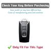 Soft Durable TPU Key Fob Cover for Volkswagen Touareg 2018-2023 - 3 Button Car Remote Protective Case with Key Chain Key Rings