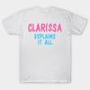 Men Black Print T-shirt Clarissa No-Cut Transfer Paper Print Cotton Tshirt