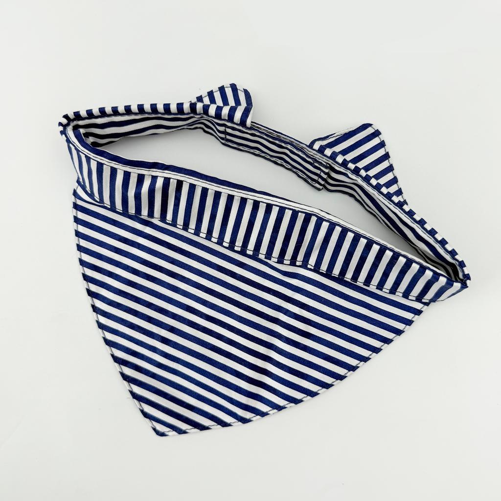 Dog Scarf Striped Simple Comfortable Breathable Adjustable No Neck Tightening Small Sized Dogs Dirt Resistant Neckerchief