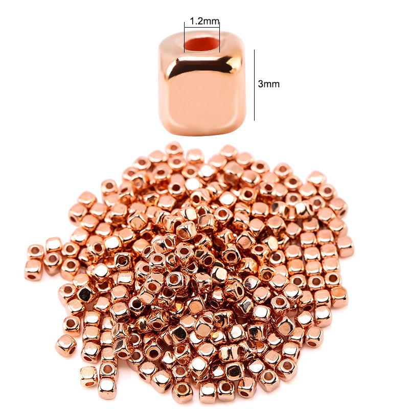 200 Pieces Flat Round Disc Spacer Beads CCB Cube Loose Spacer Beads For Bracelet Necklace Making Jewely Craft DIY 7Colors