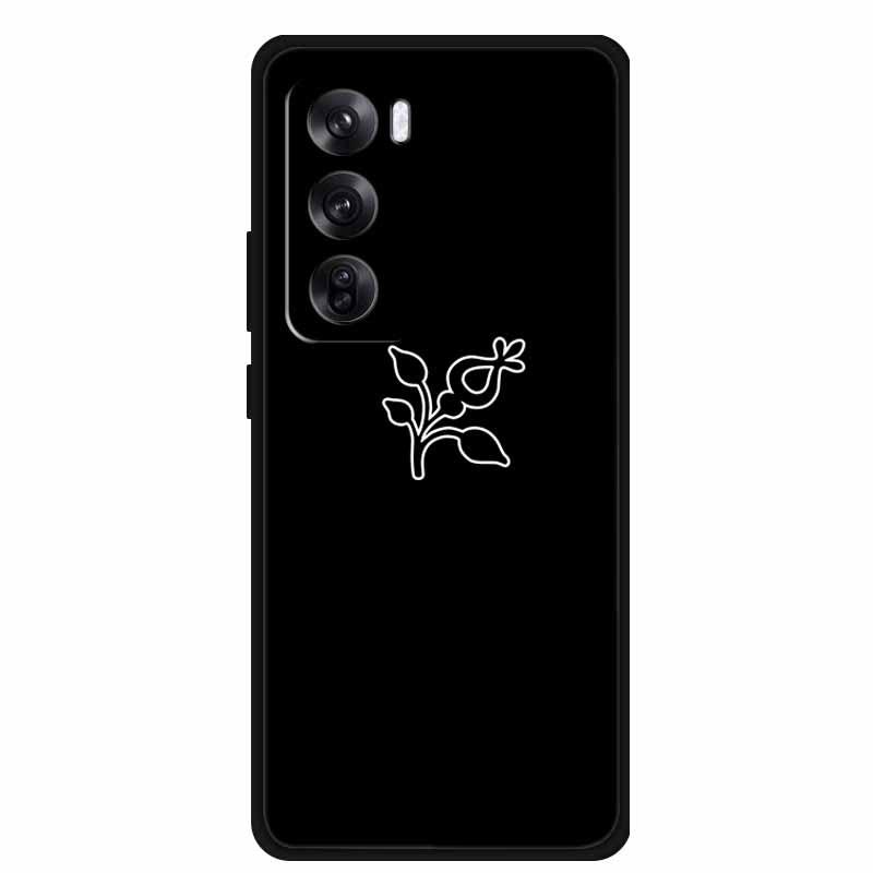 Reno 12 Pro 5G Personalized Black TPU Soft Pattern Phone Case