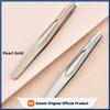 Stainless Steel Precision Tweezers for Eyebrows, Eyelashes, Beard & Mustache - High-Accuracy Round Head, Seamless Clamping Profe