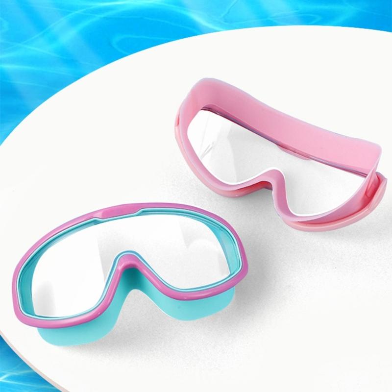 Adjustable Swim Training Glasses Professional Swimming Goggles Comfortable Large Frame Swim Glasses for Children Adults