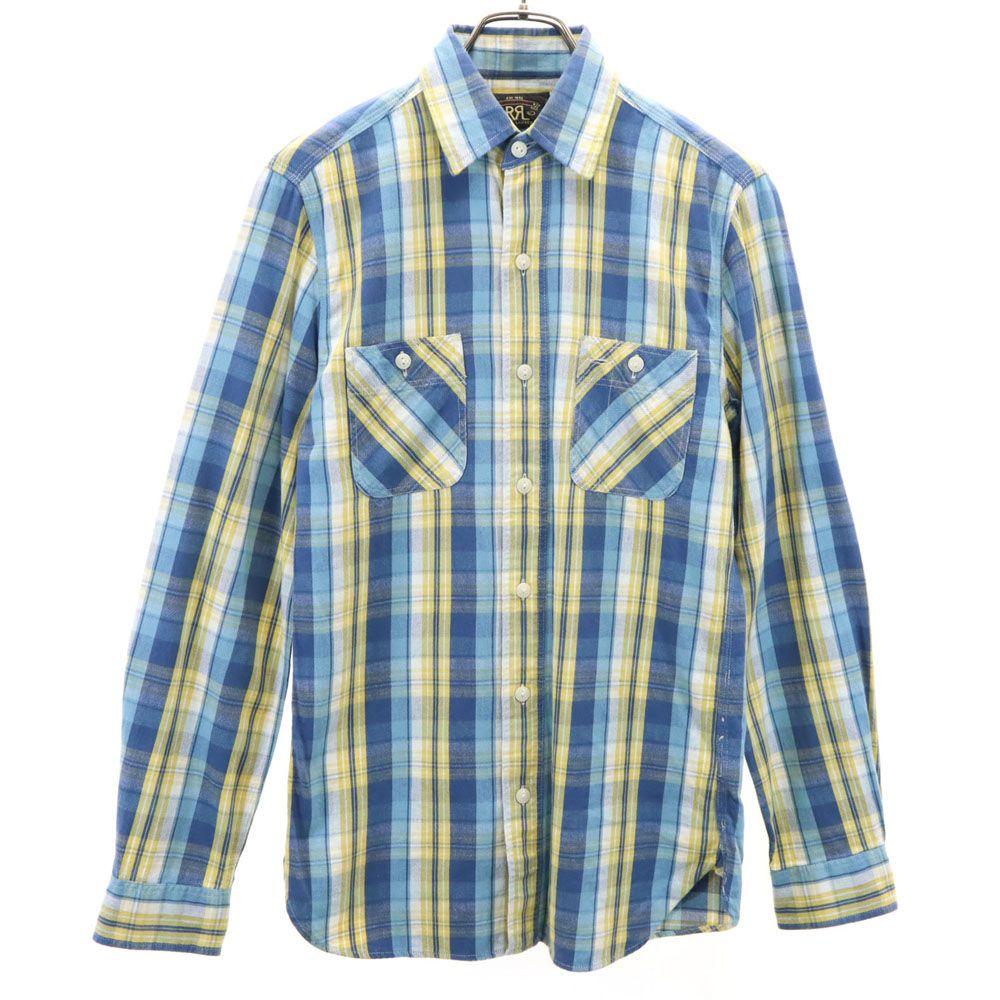 

RRL Long sleeve Check shirt XS Blue Men s Used