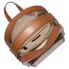 Michael Kors Zaino Mk Jaycee con Logo Monogramma e Tasca con Zip Zaino da Donna Beige Marrone 35S2G8TB7B-VANILLA