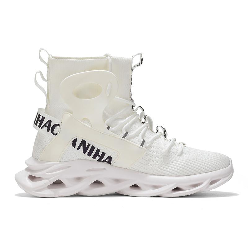 TUINANLE Tides Men Breathable High Top Tenis Sneakers Sport Running Casual Lace Up Walking Sneakers