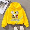 Snoopy children's hooded sweatshirt for boys, girls, casual top with cartoon print, long sleeve, autumn/winter collection