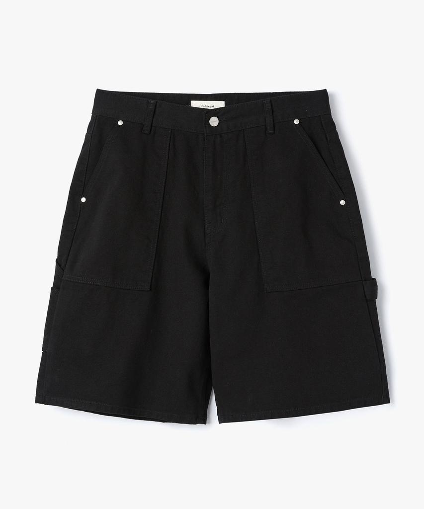 Pabeulega Carpenter Chino Bermuda Pants (Black)