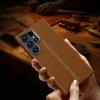 Solid Color Vintage Leather Case for Samsung Galaxy S26 S25 S24 S23 Ultra Plus Magnetic Wireless Charging Matte Metal Lens Cover
