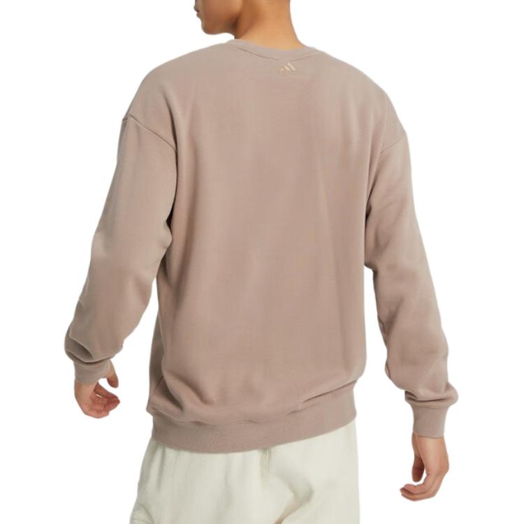adidas Sweatshirts Unisex Brown Crew Neck Moderate Regular IB2775