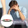 Adjustable Palestinian Woven Bracelet Palestinian Flag Handcrafted Bracelet Statement Hand String Braided Rope Bangle