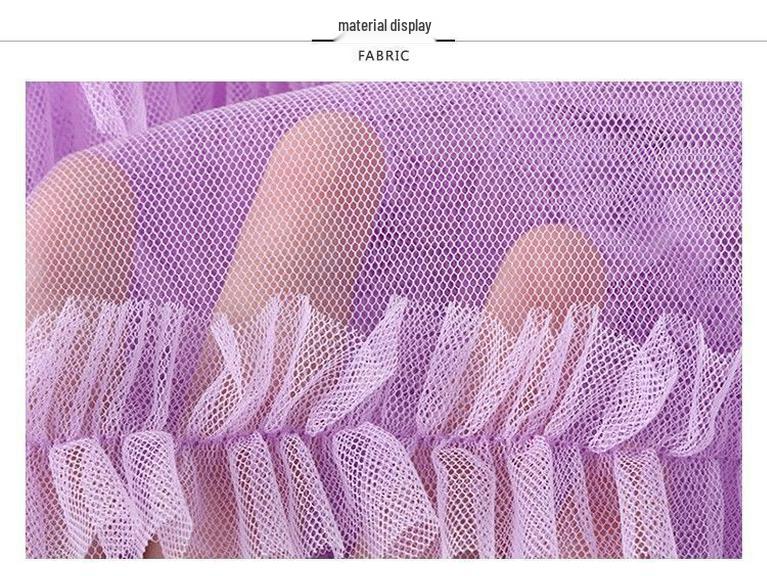 Mushroom Edge Irregular Mesh Midi Tulle Skirt - High Waist Puffy Swing Fairy Skirt